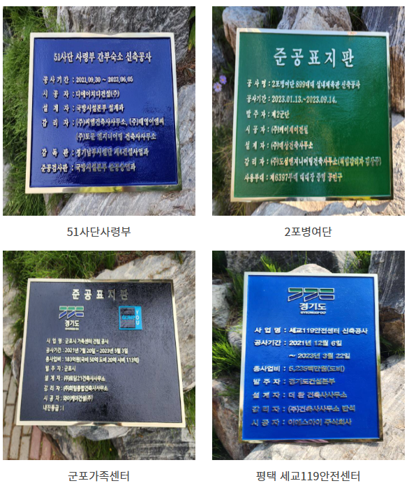 준공표지판 견적문의